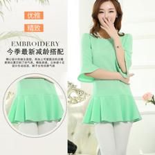 2014夏裝新款韓版時(shí)尚南韓提花女款上衣 廠家批發(fā)誠招代理